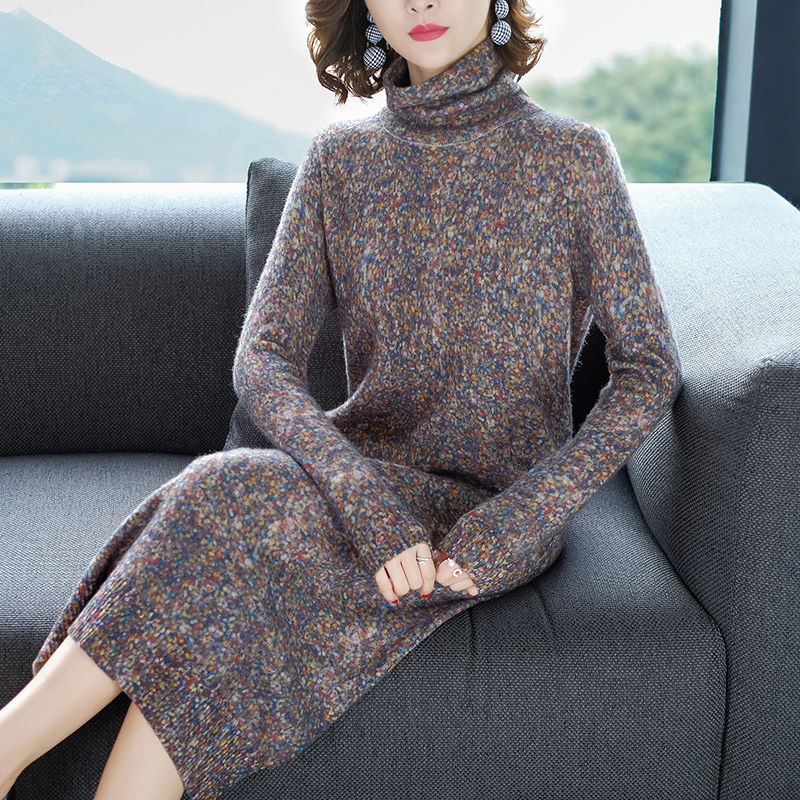 Big size dress Autumn and winter new pattern mm sweater Belly Dress Fat sister Easy wool Backing skirtin the Women's clothing/Boutique , Large size women category - from Buy2taobao.com to provide professional Taobao agent buy service