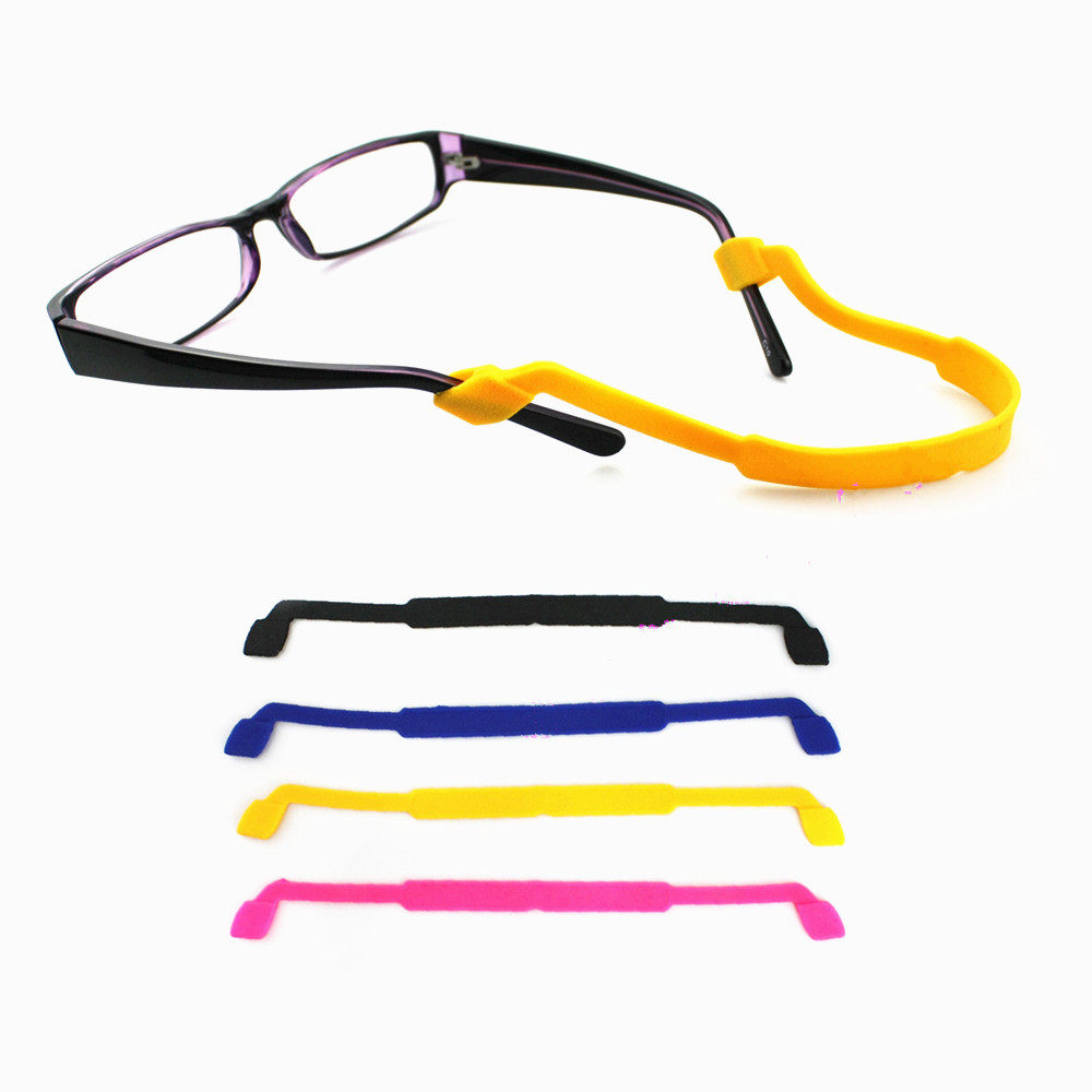 Authentic complex high elastic rope play outdoor sports, non-slip fixed green silicone glasses glasses strap