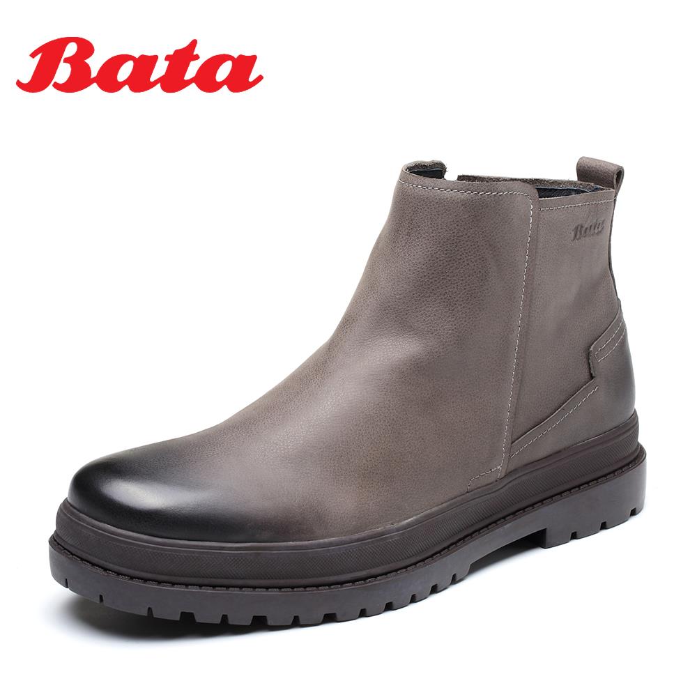 Bata/ Bata new pattern special counter Same item wax Cow leather The thickness of the bottom Boots Bootie 82941DD8in the Men's Shoes, Boots category - from Buy2taobao.com to provide professional Taobao agent buy service