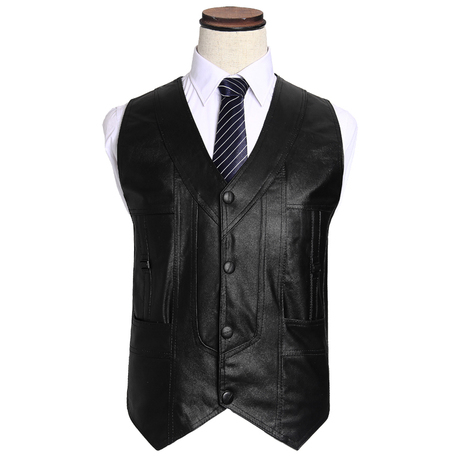 2013<em>真皮马甲</em>男秋冬季中<em>老年</em>人羊皮马甲保暖