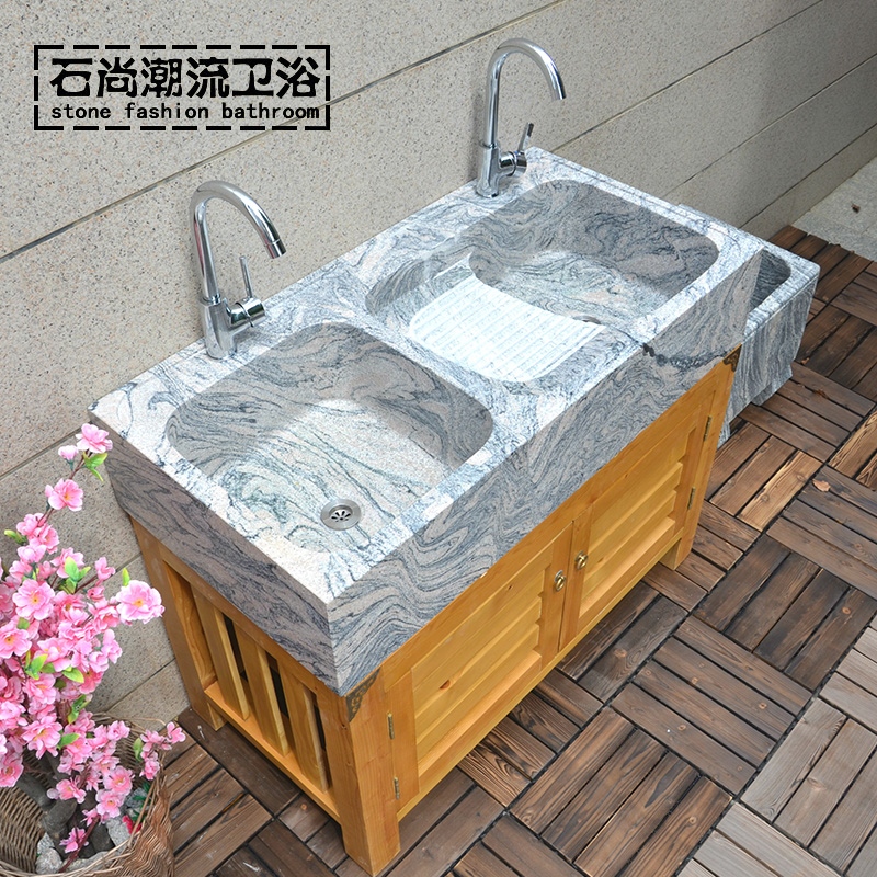 石头洗衣池带搓板阳台大理石洗衣台盆天然石材洗手盆双槽水槽底座在类目 家装主材, 卫浴用品, 洗面盆, 台上盆中 - 来自Buy2taobao.com提供专业的淘宝代购服务