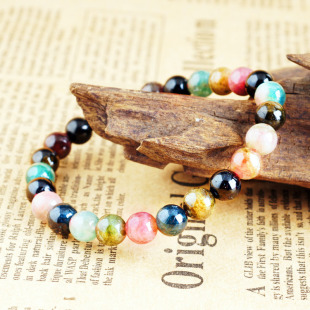  慈风阁 开光巴西碧玺手链女 纯天然正品水晶旺夫风水转运情侣手珠