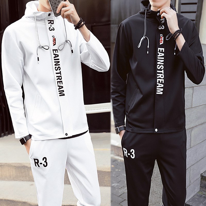 Suit for men Autumn 2018 new pattern personality Metrosexual Trend handsome Two piece set Korean Edition Self cultivation leisure time clothesin the Men's clothing, Sweater category - from Buy2taobao.com to provide professional Taobao agent buy service