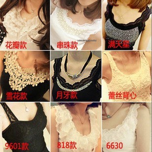  包邮抹胸工字韩版打底衫蕾丝小吊带背心 女 打底背心吊带衫夏装棉