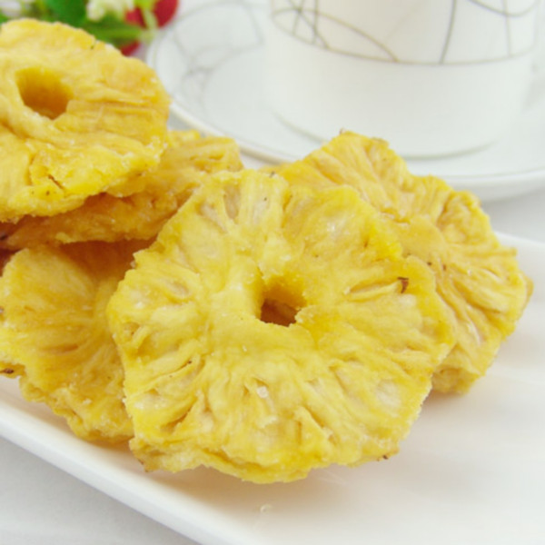 梅安 新鲜菠萝片200g 好吃不腻 酸甜可口 凤梨干 菠萝干