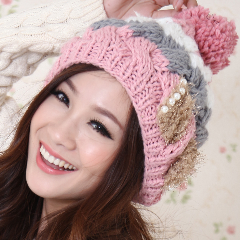 秋冬季时尚韩版针织冬帽 