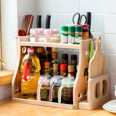 厨房用品家用大全刀架调料置物架用品多功能台面收纳落地多层架子