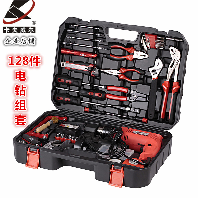 卡夫威尔128件套家用冲击电钻工具箱组套安装维修工具套装|ruв категории оборудование/инструменты, ручной инструмент, сочетание инструментов костюм, сочетание костюм - от Buy2taobao.com для оказания профессиональной услуги покупки агента Taobao