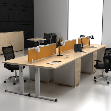 西安中瑞办公家具 多人时尚简约办公桌 现代职