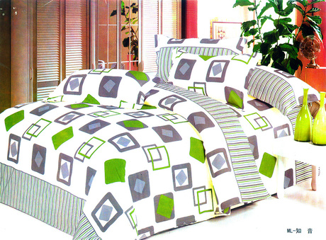 城市之家床上用品简单生活全棉斜纹活性印花床