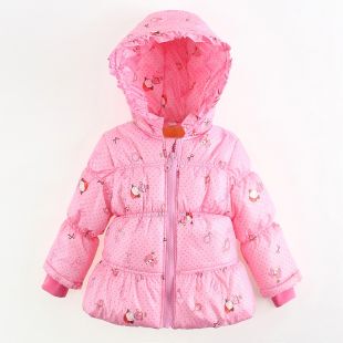 【天天特价】女宝宝棉衣外套冬装羽绒棉女童棉