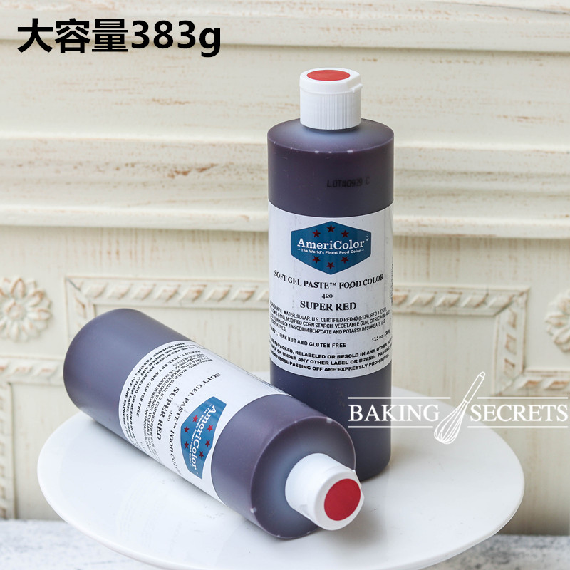 2支包邮 大容量383g13.5oz 美国进口Americolor食用 蛋糕翻糖色素|ruв категории зерно риса/север и Юг сухих грузов/приправы, сырья для выпечки/аксессуары/пищевые добавки - новые, пищевые добавки, пищевые красители - от Buy2taobao.com для оказания профессиональной услуги покупки агента Taobao