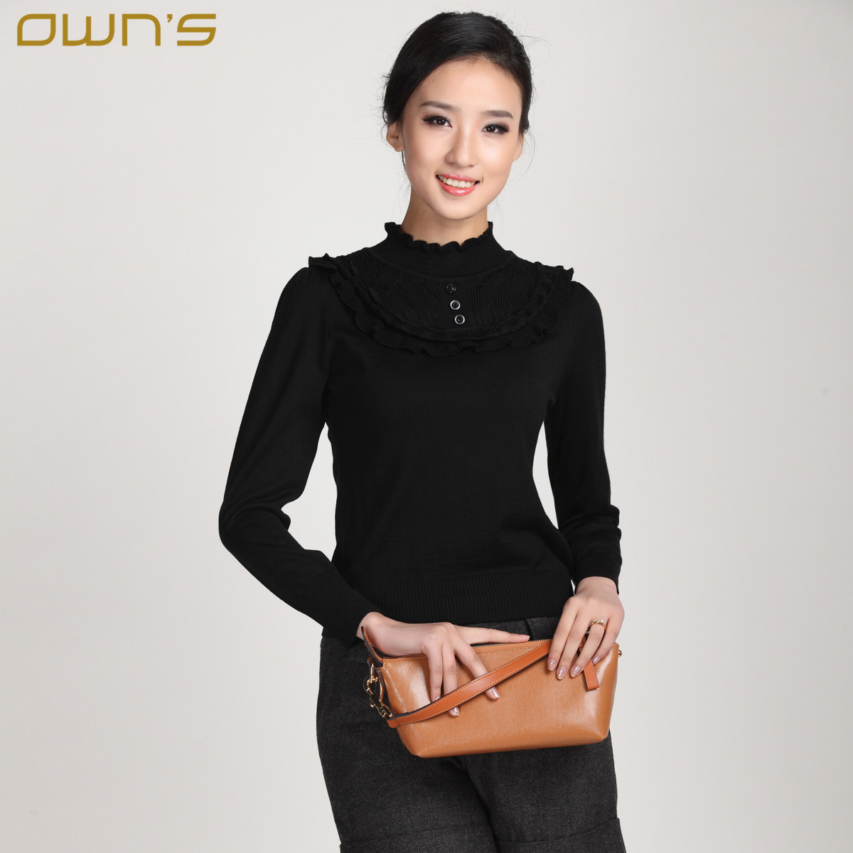 【图】黑色<em>高领毛衣</em>女销售排行 黑色<em>高领毛衣</em>