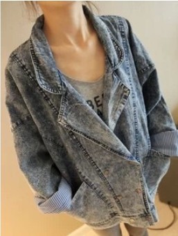 2013复古做旧女牛仔外套 宽松女小外套秋季新