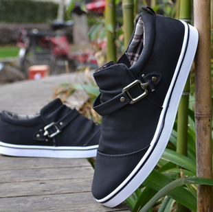  包邮 春季新款 套脚板鞋 韩版潮流 男士休闲鞋 英伦 男鞋子滑板鞋