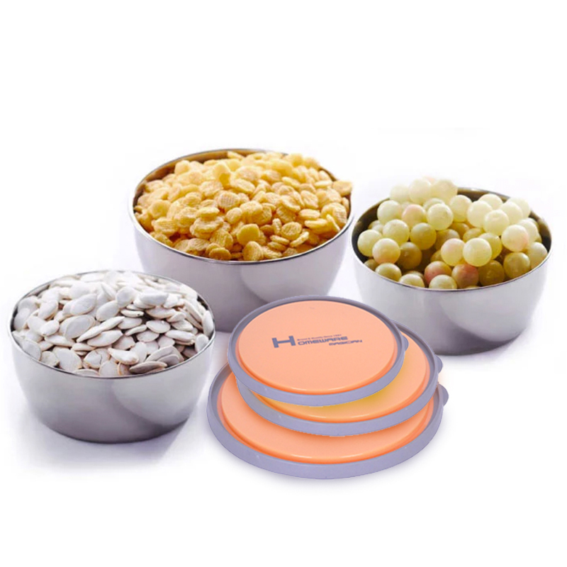 Family magic Refrigerator Storage Crisper Stainless steel strip Fresh Bowl A bowl of instant noodles With cover Bento Boxin the Tableware , Fresh container/Fresh Containers , Crisper category - from Buy2taobao.com to provide professional Taobao agent buy service