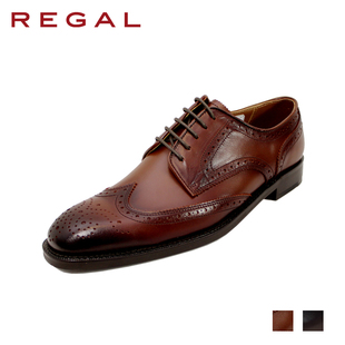 [特价780元]REGAL丽格商务正装男鞋真皮英伦里外牛皮男士皮鞋T04
