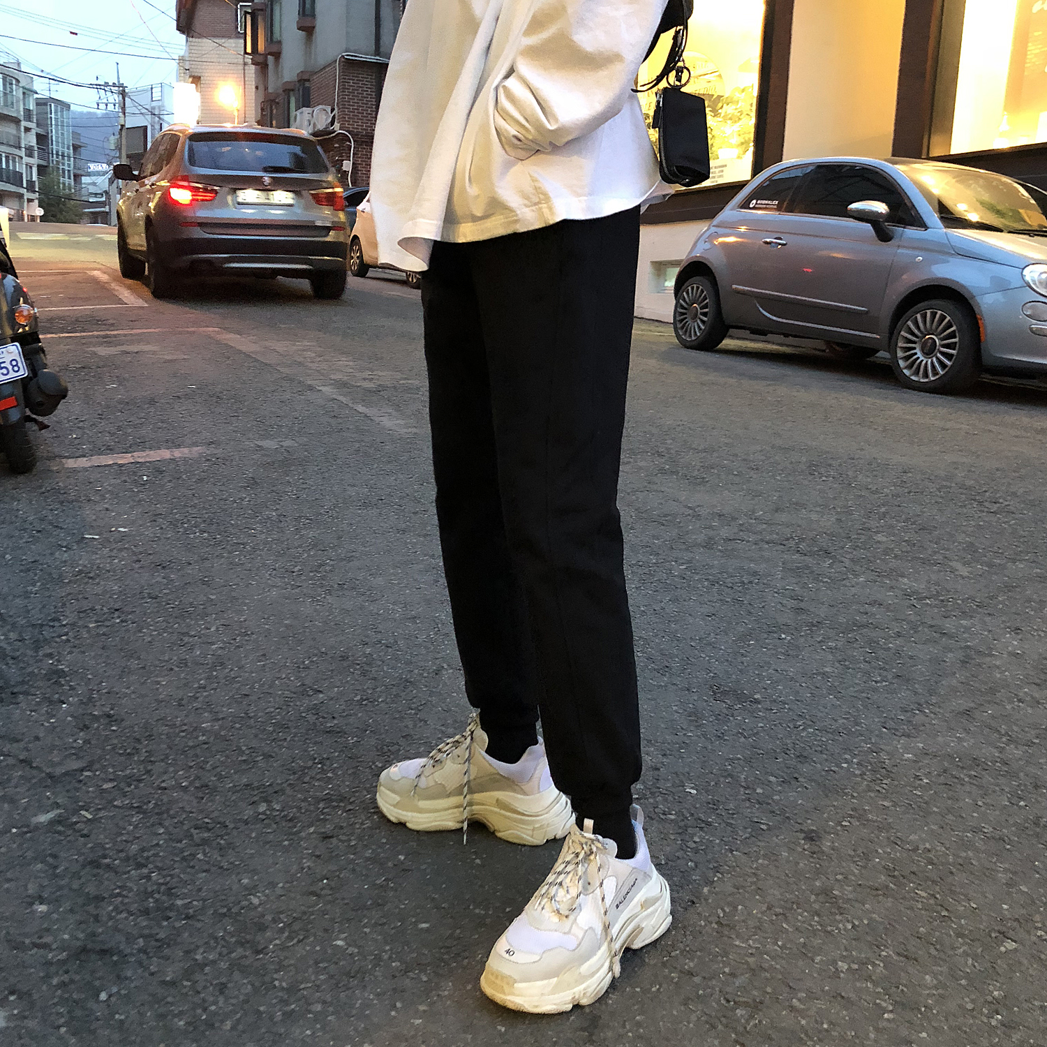 MPstudios/18 掌櫃自留ins純色百搭純棉修身束腿休閑九分男長褲在類目 男裝, 休閒褲中 - 來自Buy2taobao.com提供專業的淘寶代購服務