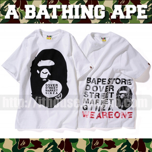 日本潮牌BAPE x Dover Street Market APE猿人头短袖TEE男 13新款