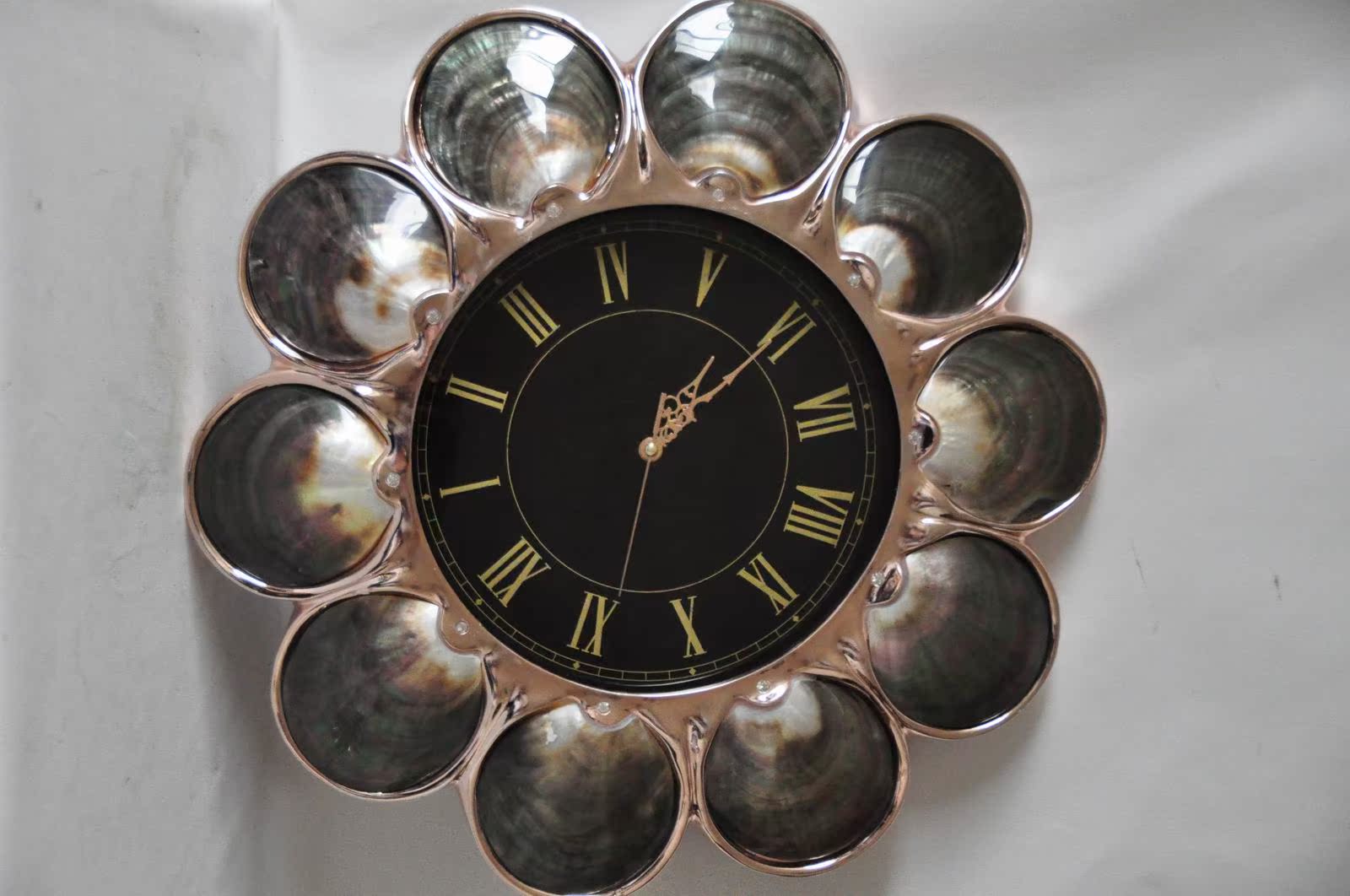 resin electroplate technology shell Wall clock Mute a living room Luxurious Pendants practical fashion originality Pendantsin the Home accessories , Mural category - from Buy2taobao.com to provide professional Taobao agent buy service