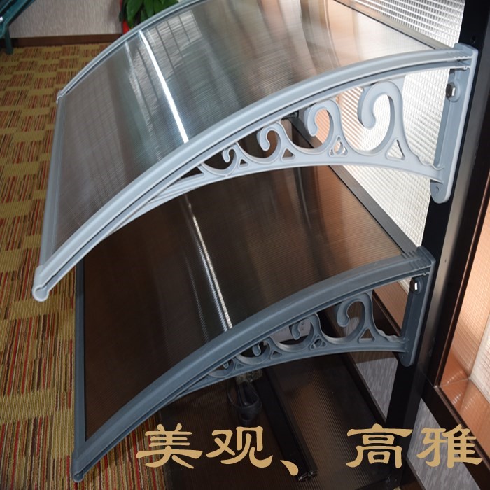 静音雨篷户外无声PC阳光板塑钢支架阳台窗户空调外机大门遮阳雨|msdalam kategori rumah harian, payung/gear hujan/Rain/Lembap-bukti, Canopy - dari Buy2taobao.com untuk memberikan perkhidmatan ejen Taobao profesional membeli