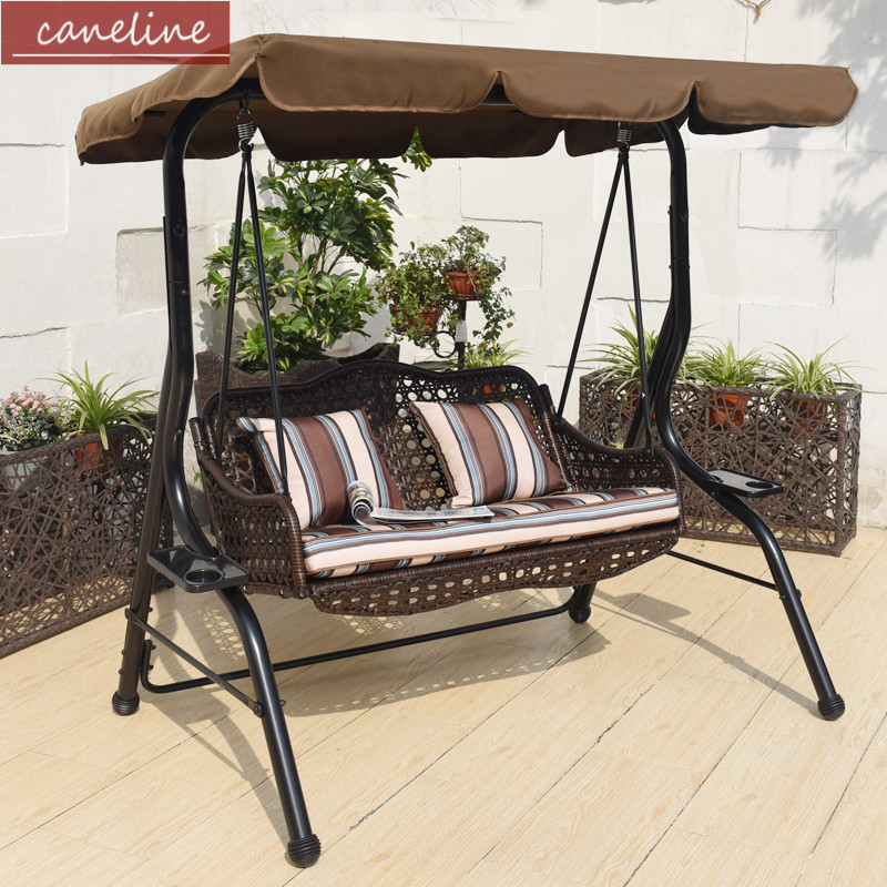 caneline outdoors Rattan Swing outdoor balcony Rattan hanging chair Garden courtyard Ceiling Leisure swingin the Residential furniture , Outdoor/Patio furniture , Outdoor Swing category - from Buy2taobao.com to provide professional Taobao agent buy service