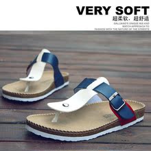New summer male and female couple models Edison Birkenstock cork shoes tide slippers sandals flip flops beach