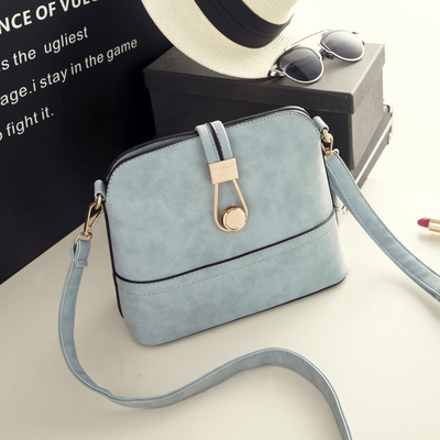 艾迪猫贝壳包2017春夏新款韩版时尚女包包潮磨砂皮单肩包斜跨小包