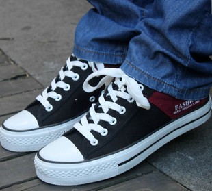  国星夏季新款男板鞋休闲帆布鞋潮男低帮男鞋拼色布鞋韩版系带包邮