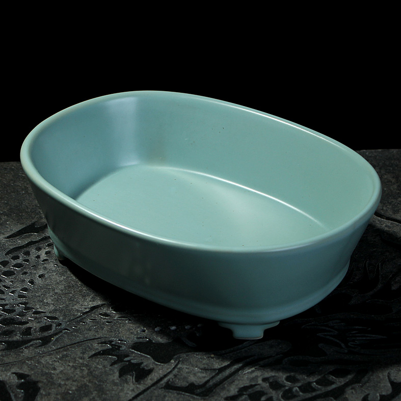 福建省工艺美术师 陈为平作品《水仙盆》顶级汝窑摆件艺术藏品