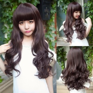 长卷蓬松假发免邮<em>圆脸女</em>卷发长发<em>发型</em>自然整顶
