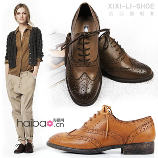  高品质 海报款 真皮雕花英伦女鞋布洛克鞋复古鞋牛津鞋单鞋女式鞋