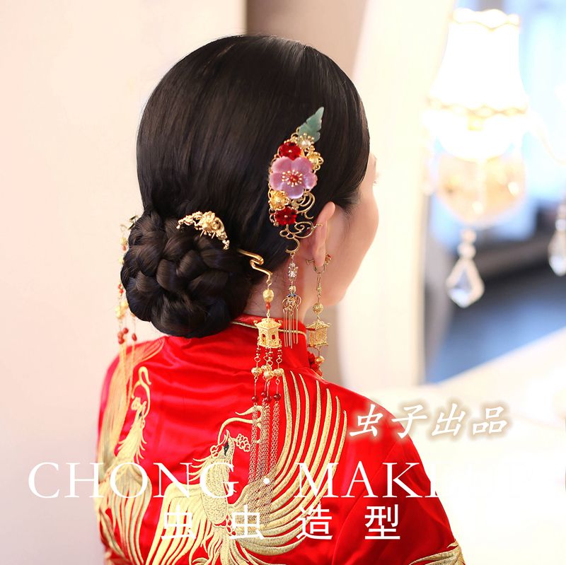Insect Produced manual bride Chinese style full set high-grade jade Pavilion Bugs modelling Head ornament 332in the Accessories/Fashion Jewelry, Hair Accessories category - from Buy2taobao.com to provide professional Taobao agent buy service
