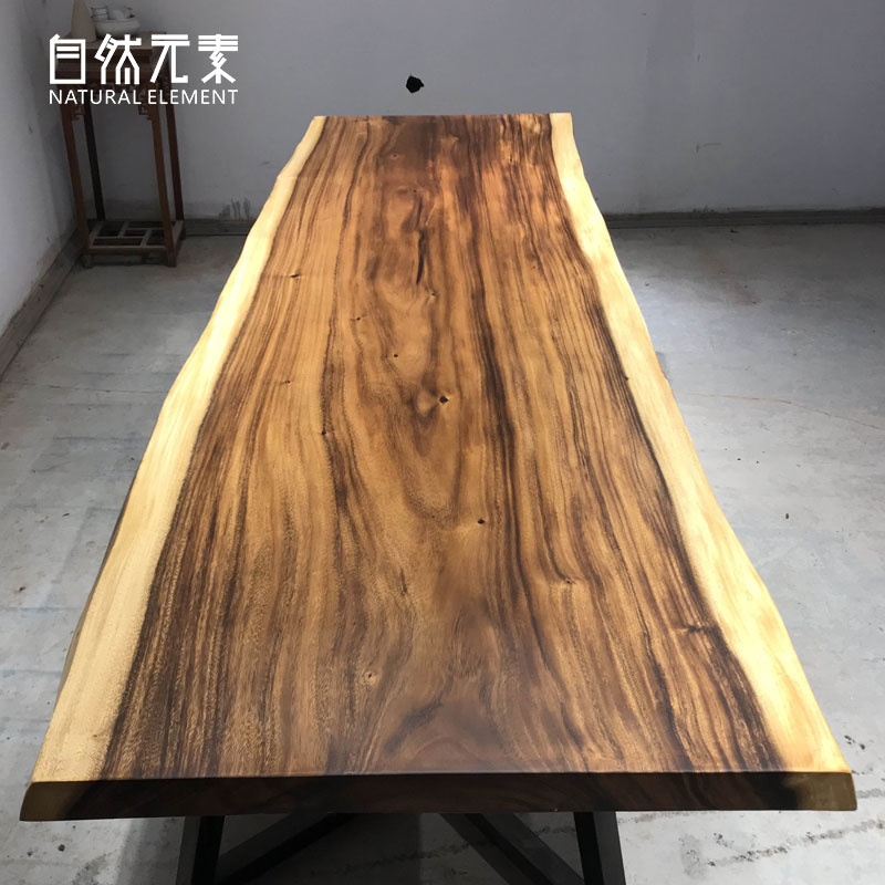 Natural Elements Walnut solid wood Coffee table Large board Log desk tea table table 268-79-82-6in the Business/Office Furniture , Office Furniture , Desk , Desk/Executive Desk category - from Buy2taobao.com to provide professional Taobao agent buy service