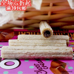  孔明  韩国进口食品 小零食 好丽友荞麦榛子巧克力夹心棒 松脆44g