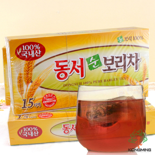  韩国进口 韩国东西大麦茶原装烘焙型 袋泡茶 排毒养胃 养生茶150g
