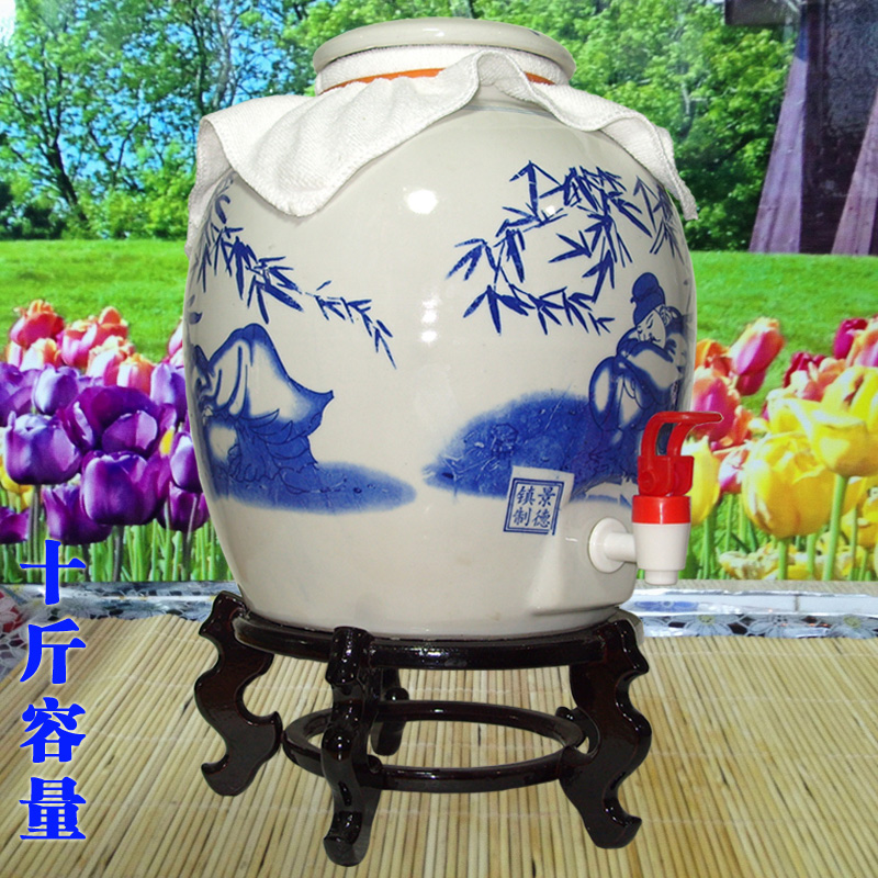 紅茶菌 胃海寶景德鎮青花瓷壇培養瓶10斤在類目 廚房/烹飪用具, 廚用小工具/廚房儲物, 儲物瓶罐/廚房儲物器皿, 密封罐中 - 來自Buy2taobao.com提供專業的淘寶代購服務