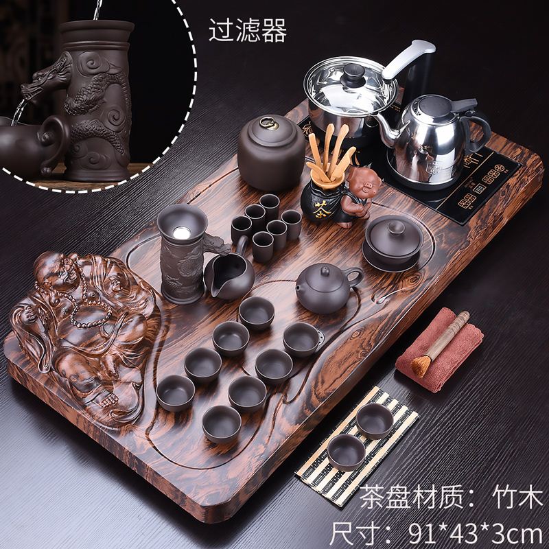 一袍而红老船木茶具套装柿柿如意茶具套装紫砂功夫茶具套装整套茶在类目 餐饮具, 茶具, 整套茶具中 - 来自Buy2taobao.com提供专业的淘宝代购服务