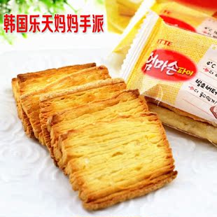  乐天妈妈手派 韩国原装进口 零食饼干层层酥脆