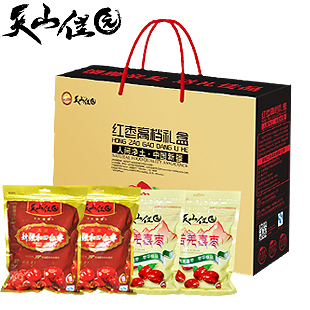  天山佳园 礼盒 新疆特产红枣高档礼盒 克 馈赠精品礼盒