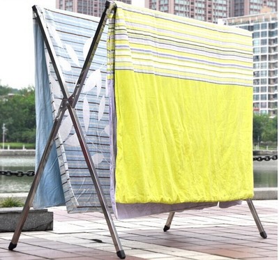 outdoor Balcony racks to ground move Single and double pole Drying rack is household indoor X-type simple and easy fold Shelfin the Storage consolidation , Wash clothing/Sun/Care Products , Landmark/Lift drying racks category - from Buy2taobao.com to provide professional Taobao agent buy service