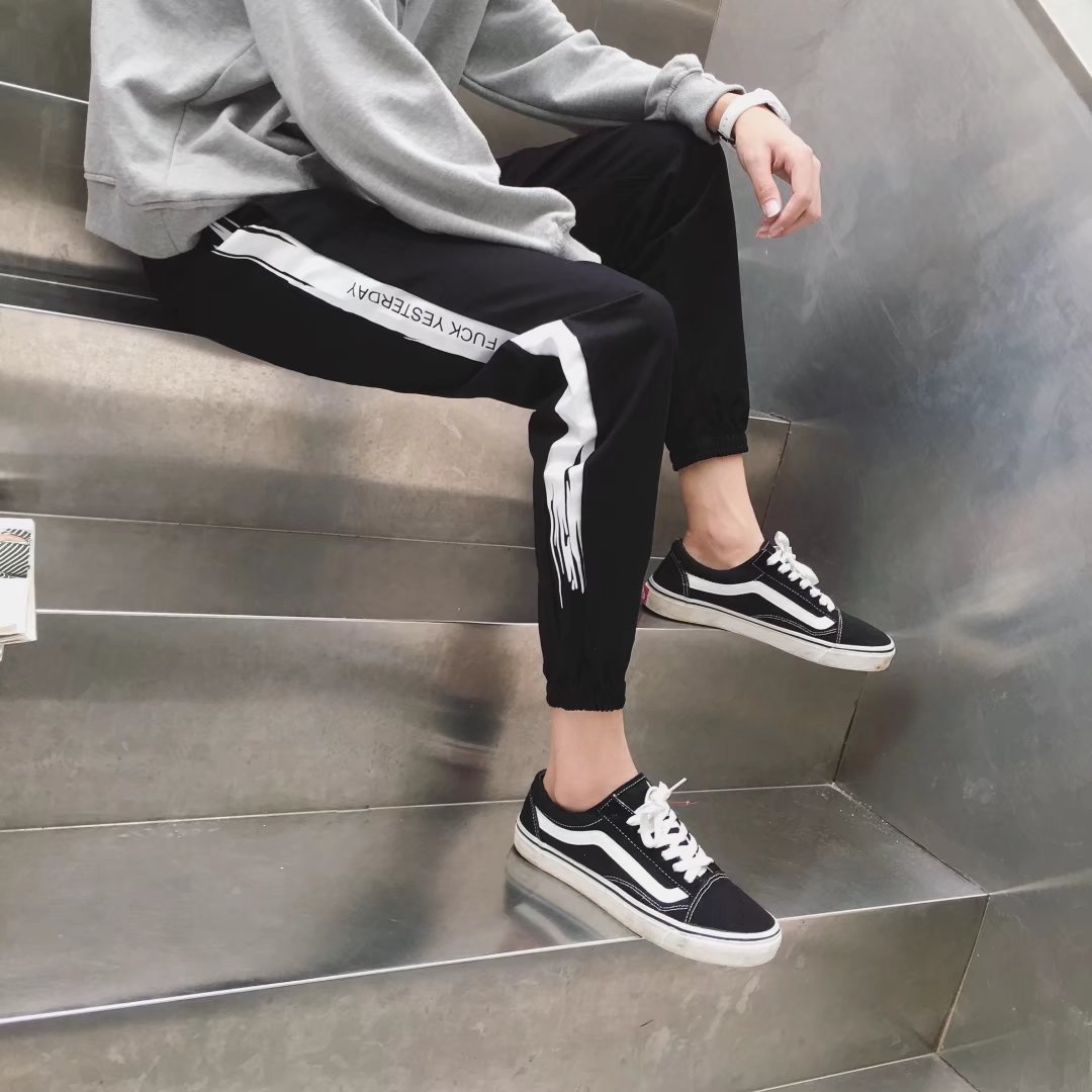 男士九分裤韩版秋季港风休闲裤宽松小脚哈伦裤束脚运动裤子男潮流在类目 男装, 休闲裤中 - 来自Buy2taobao.com提供专业的淘宝代购服务