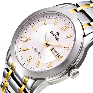  香港赤琴专柜正品手表男士双日历男表夜光全自动机械表韩