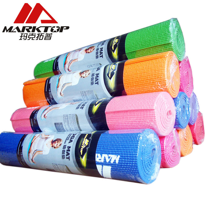 玛克拓普瑜伽垫加厚PVC6MM垫 耐磨防滑高级瑜伽垫M4360 包邮特价