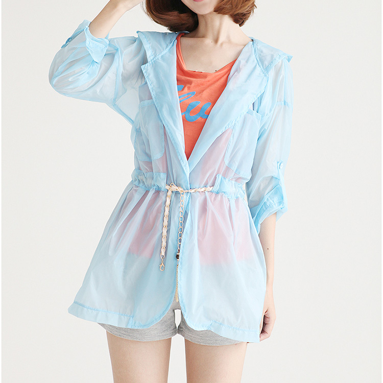 韩版宽松百搭中防晒...