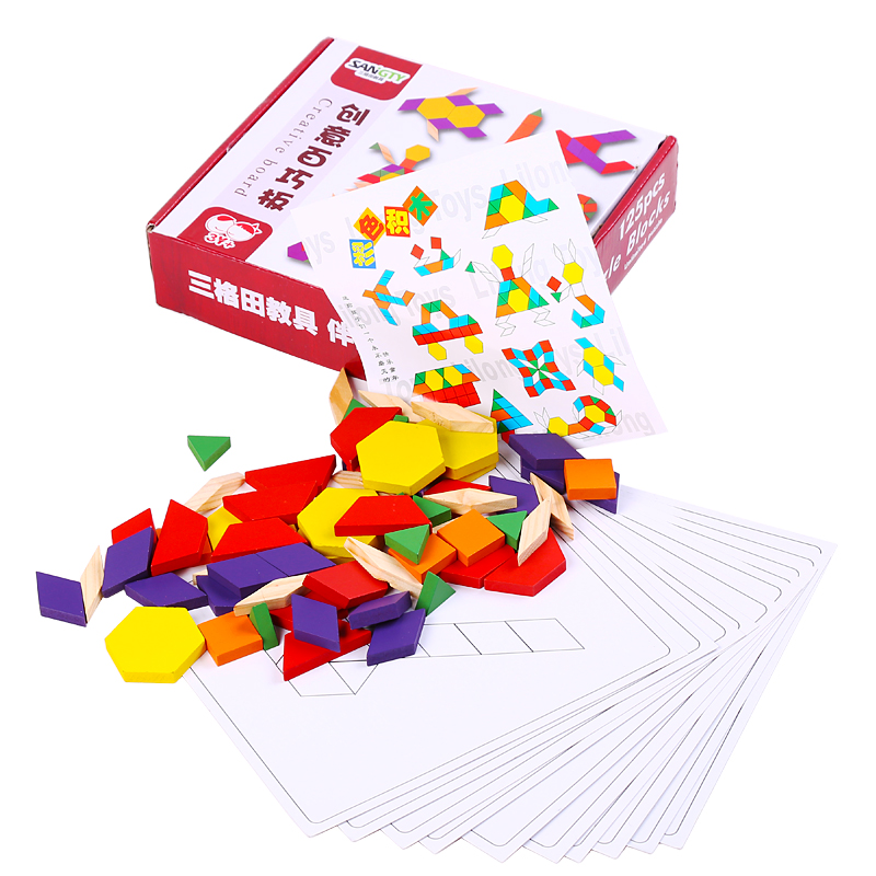 Tangram intelligence Jigsaw puzzle Building blocks children Early education Puzzle development Toys 170 woodiness girl 1-3-6 yearin the Toy/Childs/Puzzle/Building block/Model , Beads/Jigsaw/Pair/Disassembly/Beat Toy , Jigsaw/Puzzle category - from Buy2taobao.com to provide professional Taobao agent buy service