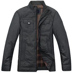  秋冬清仓商务休闲 棉服男外套 男士厚棉衣 立领短款小棉袄送爸爸