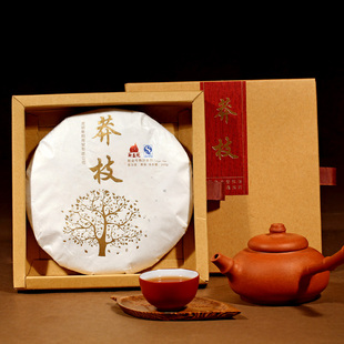  新年巨献 新益号精品五山系列【莽枝】普洱茶 熟茶 七子饼茶200g