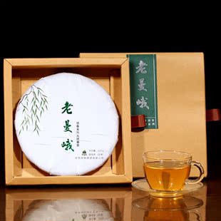  头拨春茶 新益号颂春系列 老曼峨 百年乔木古树普洱茶生茶饼