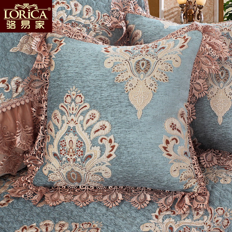 Luo Yi Jia Chenille fabrics Autumn and winter European style Pillowcase backrest By pillowcase sofa Cushion coverin the Home Fabric , Pillow/Pillow category - from Buy2taobao.com to provide professional Taobao agent buy service